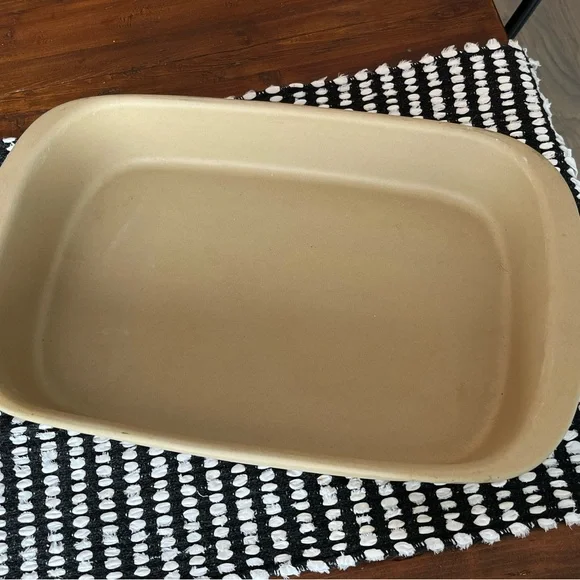 Pampered Chef Family Heritage Stoneware Rectangular Baker Roaster Pan New - Picture 6 of 9